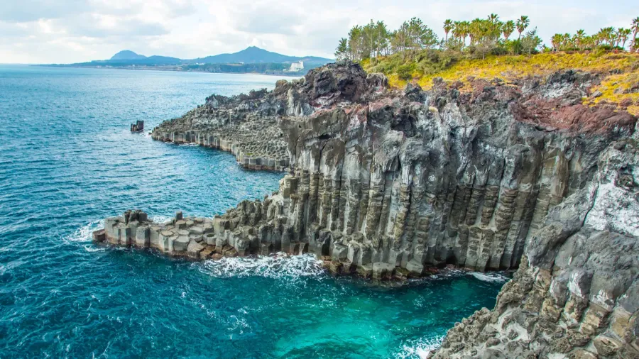 jungmun daepo in jeju island south korea