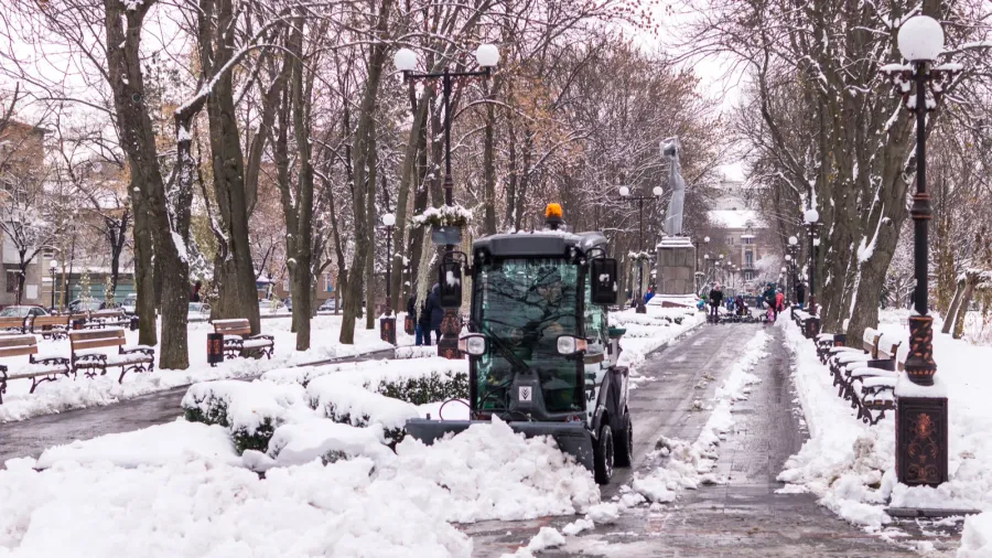 kiev ukraine  november 20 2018 city street and