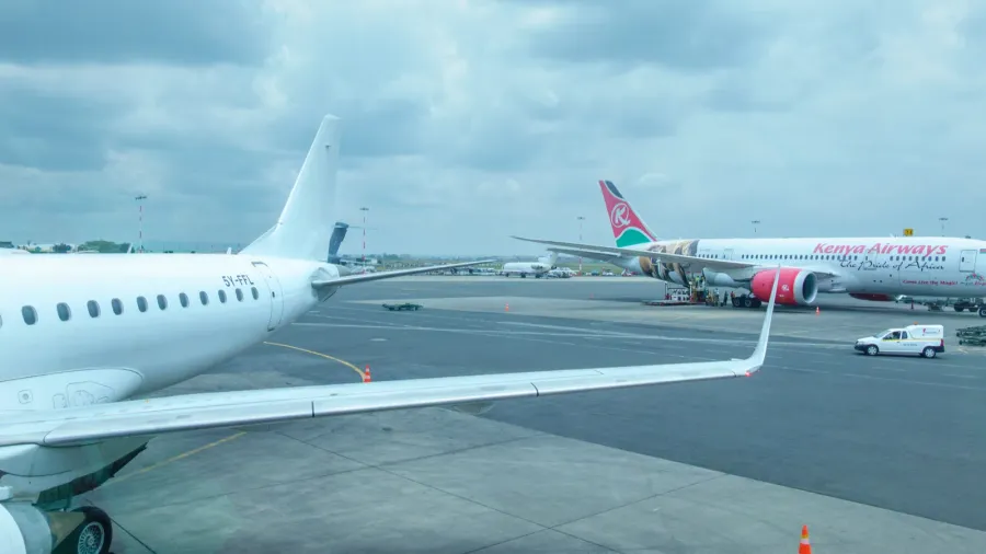 kigali rwanda  september 9 2025 international airport planes