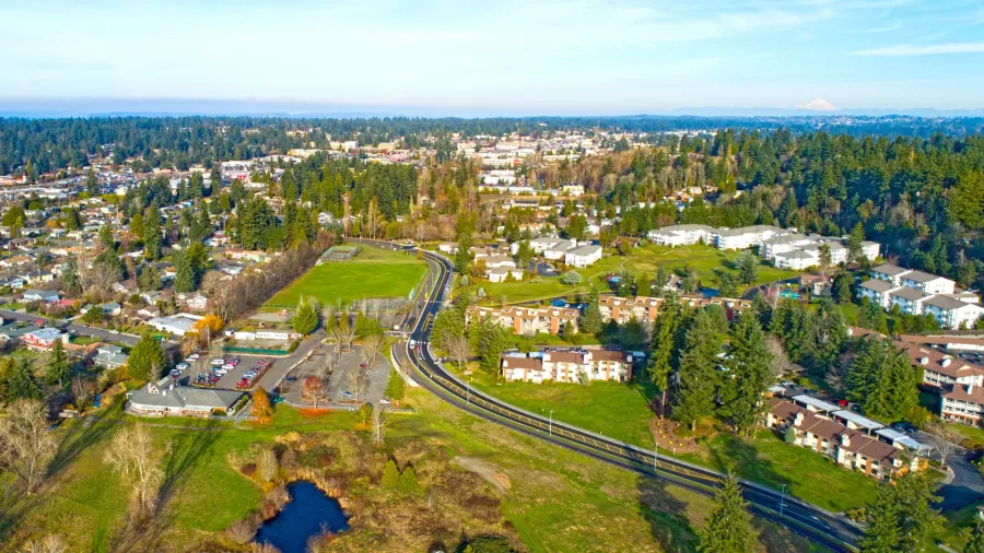 Lake Ballinger Park Mountlake Terrace Washington USA