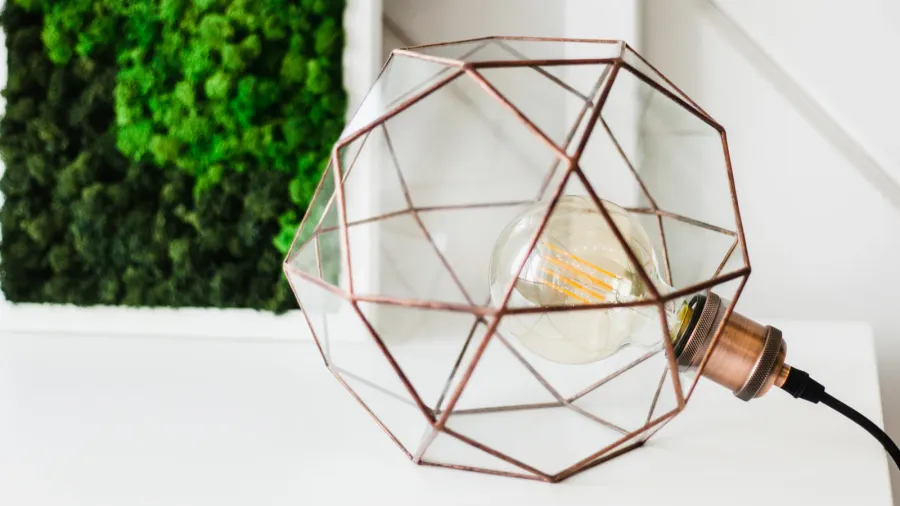 lamp in glass design lamp and interior modern home design