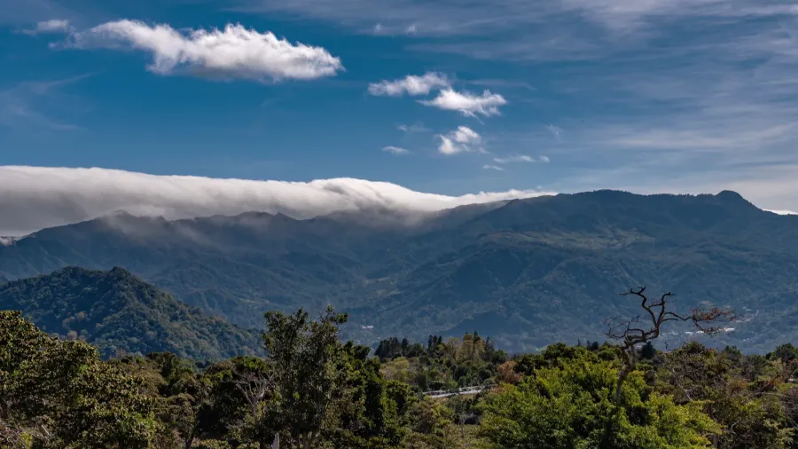 landscape of the talamanca mountains near the town of boquete