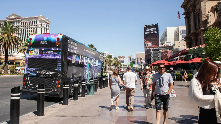 las vegas august 21 2024 rtc double decker deuce bus