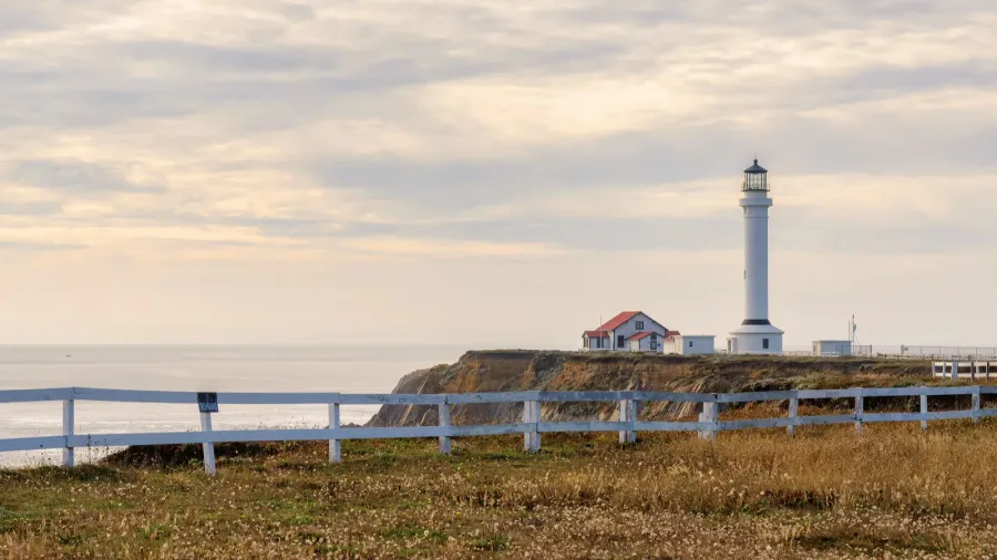 lighthouse in california coast