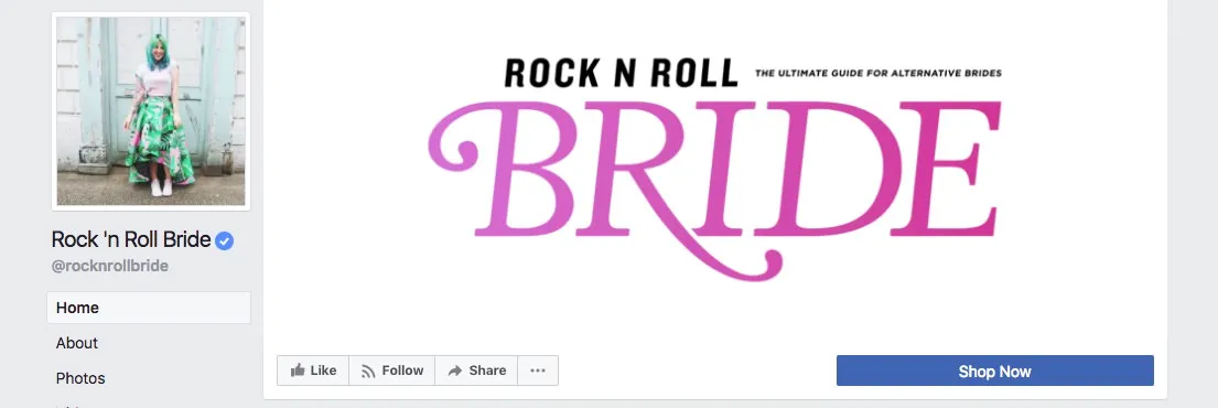 Facebook page cover inspiration - large logo
