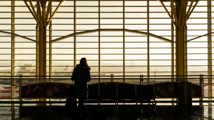 lonely in airport