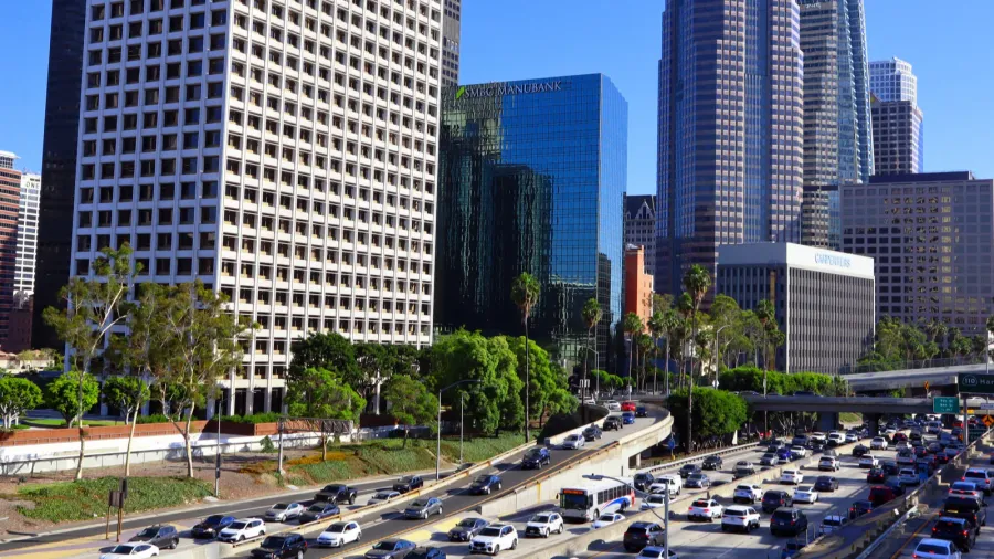 los angeles california  june 26 2024 view of downtown