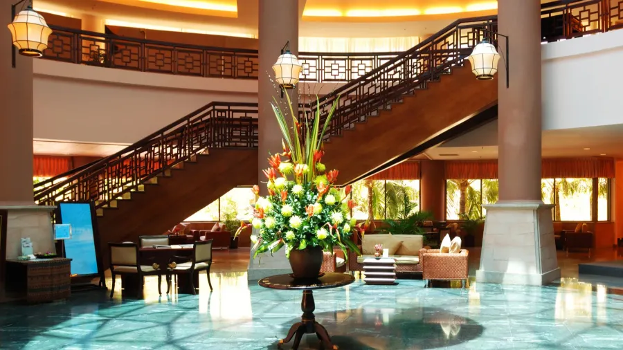 luxury hotel lobby