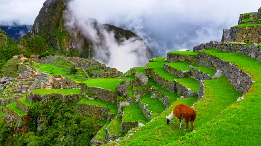 machu picchu cuscoperu overview of the lost inca city machu