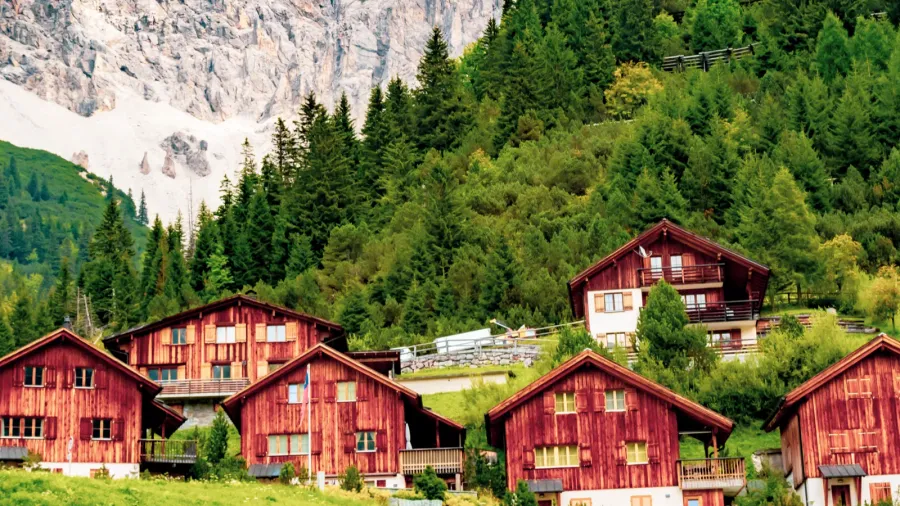malbun liechtenstein 20th august buildings in malbun liechtensteins only ski