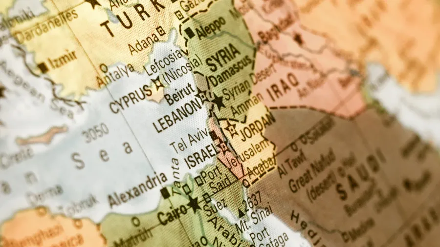 map of israel turkeyjordan lebanon