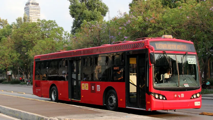 mexico city mexico  apr 24 2024 the metrobus is
