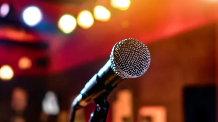 microphone on stage