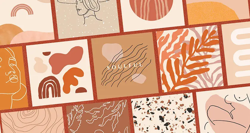 Graphic Design Trend 2019: Modern, Abstract, and Feminine