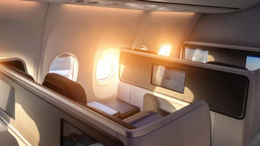 modern airplane interiors luxury first class and business class seats