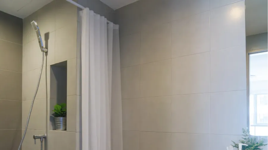 modern bathroom with shower