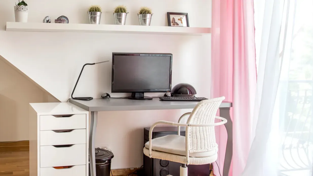 modern home office area