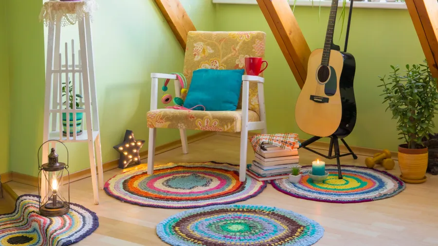 modern maximalism or maximalist home decor interior design concept different