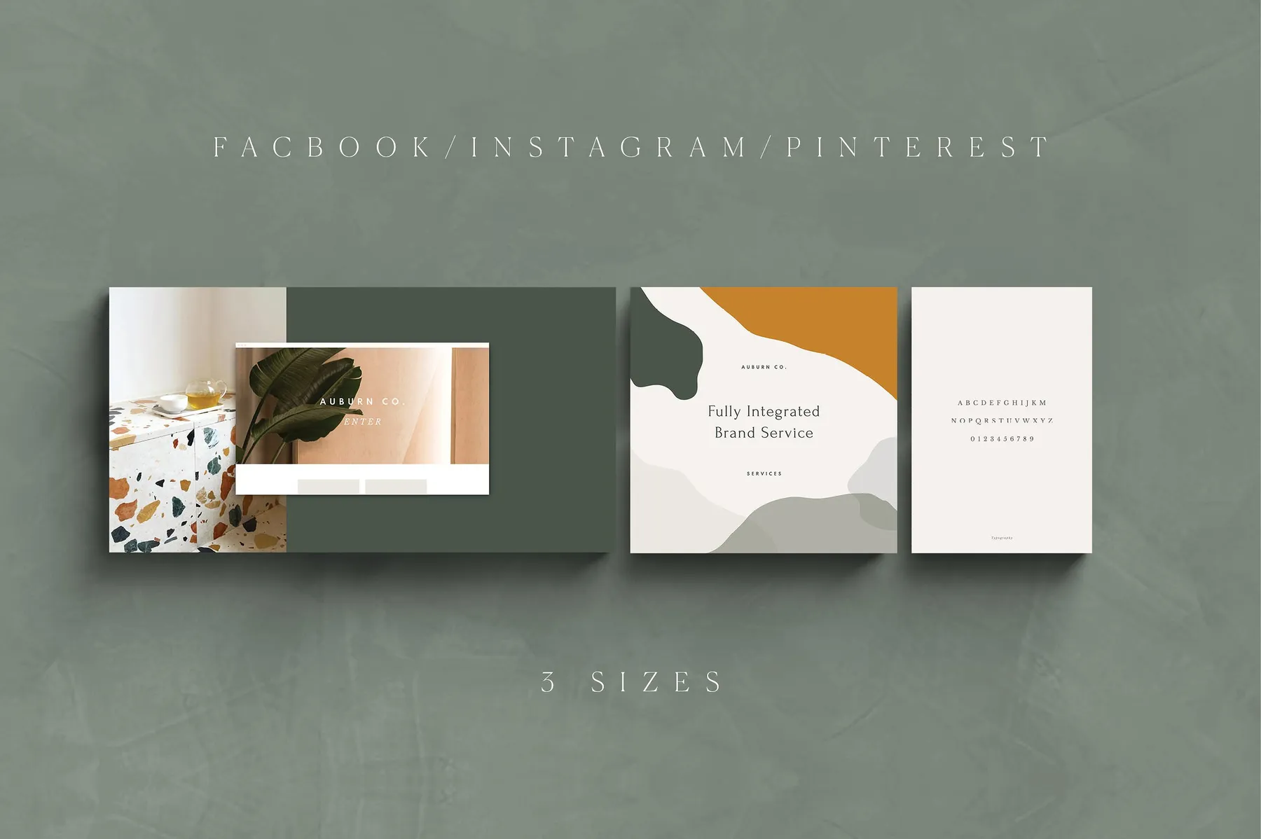 Various template sizes.