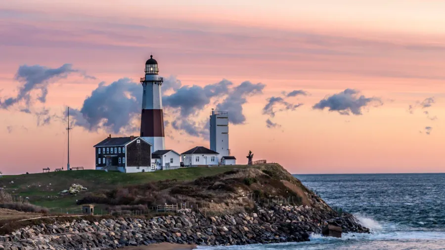 montauk point light lighthouse long island new york suffolk