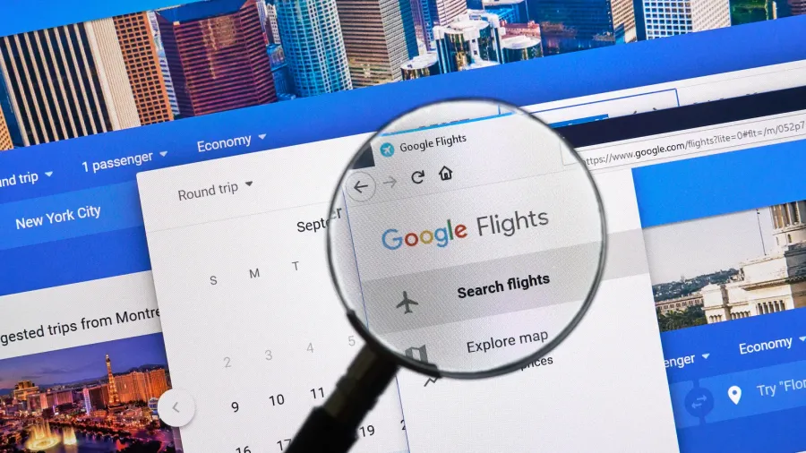 montreal canada  september 8 2018 google flights page google