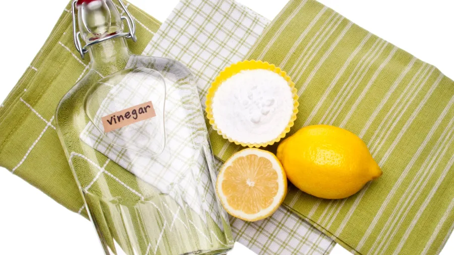 natural cleaning with lemons baking soda and vinegar