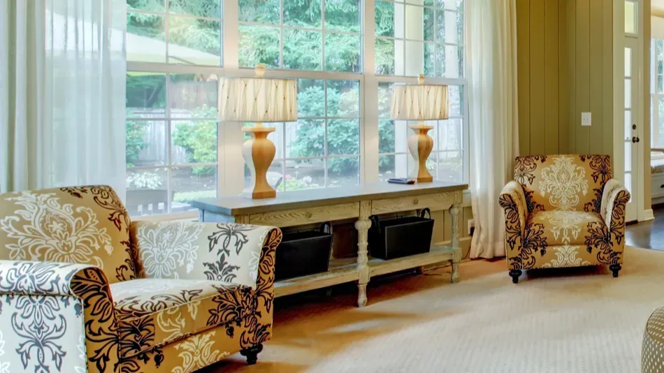 natural luxury cream and green living room