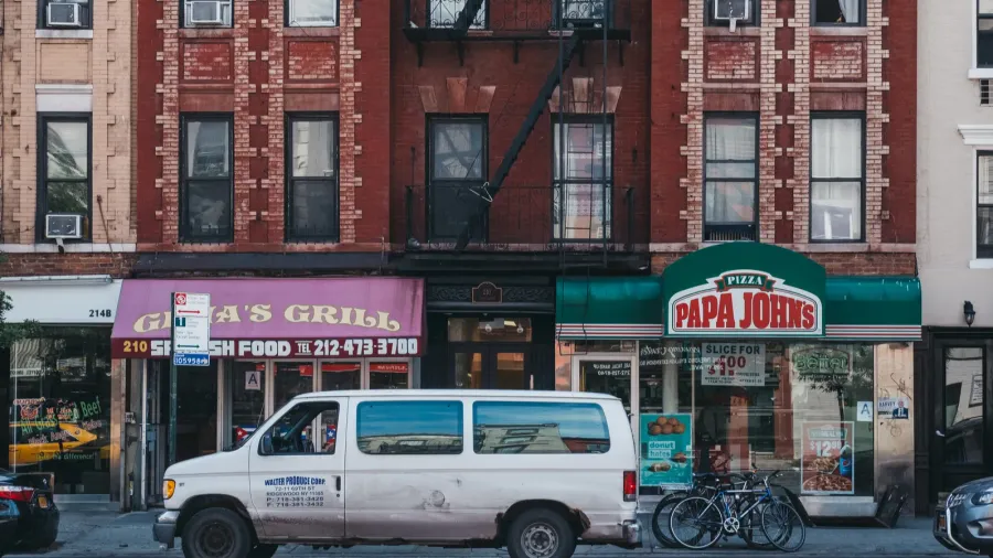 new york usa  june 01 2018 facades of