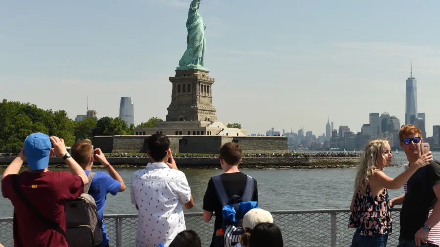 new york usa  june 09 2018 passengers of the
