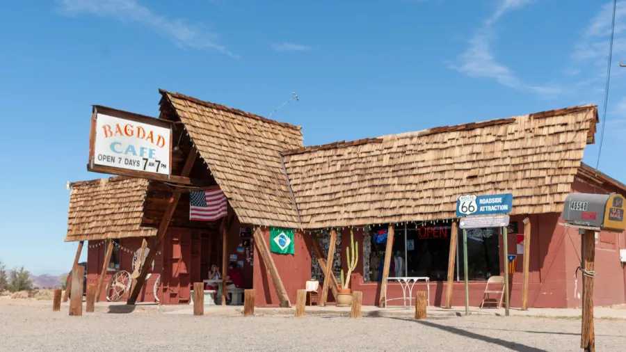 newberry springs usa  october 2 2015 bagdad caf famous