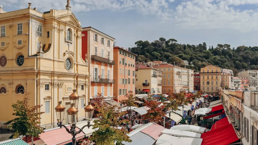 nice france  september 17 2023 cours saleya market in