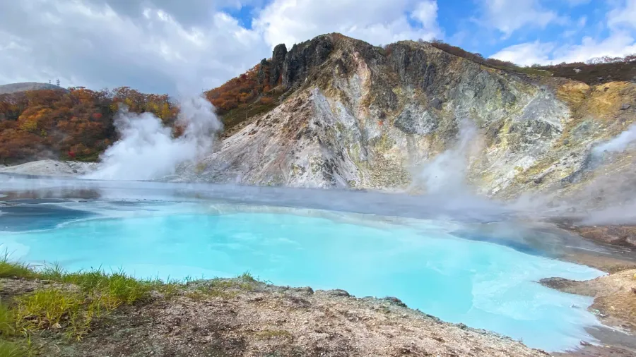 noboribetsu city in hokkaido japan part of shikotsutoya national park
