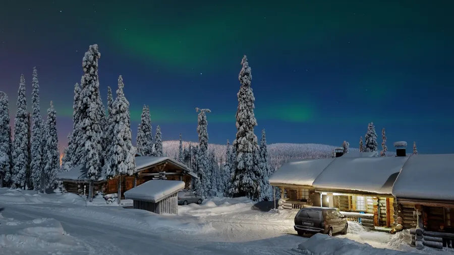 northern lights in lapland