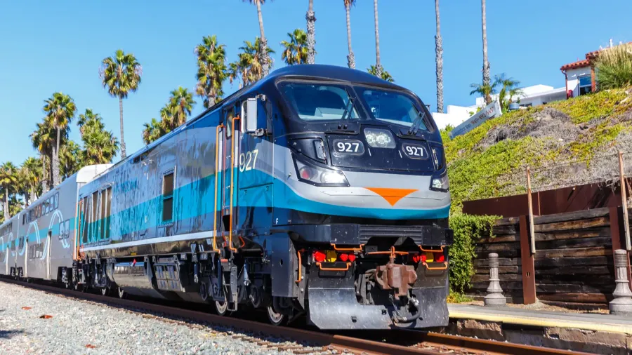 oceanside united states  november 6 2022 metrolink commuter rail