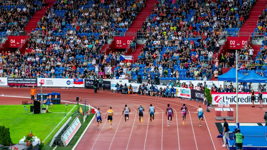 ostrava czechia may 28 2024 track and field sprint male