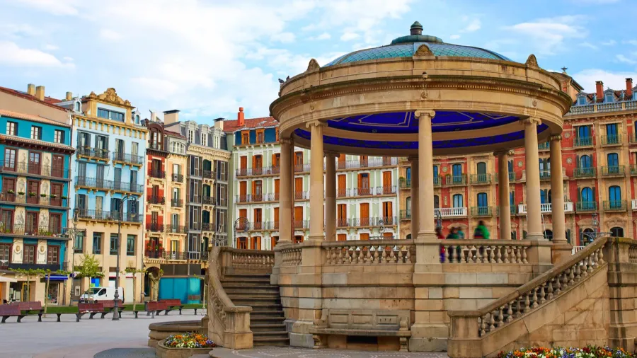 pamplona navarra spain plaza del castillo square
