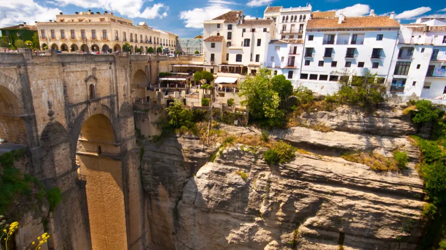 panoramic view of ronda andalusia spain