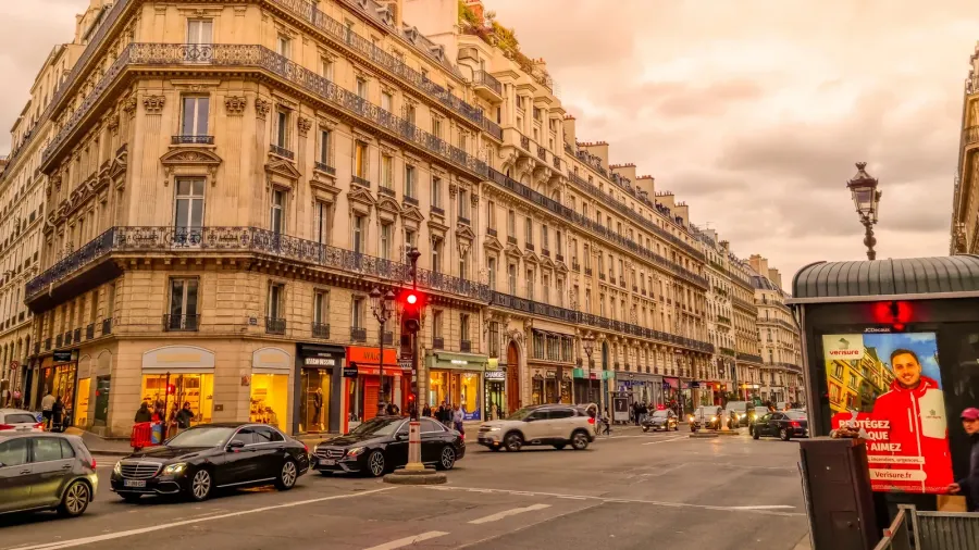 paris france  05 march 2023 people walking in the
