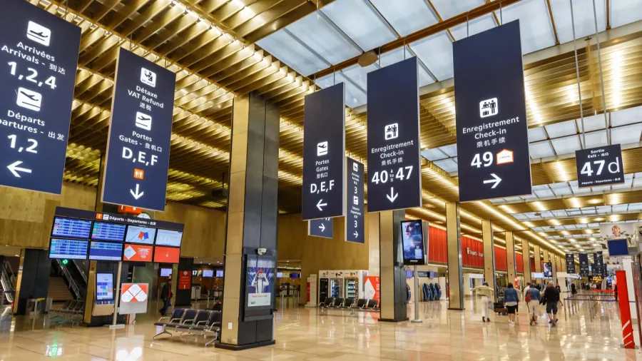paris france  june 4 2022 terminal 4 sud of