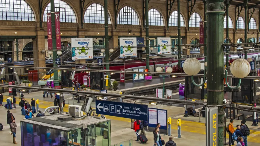 paris france may 5 2013  aprons view north station