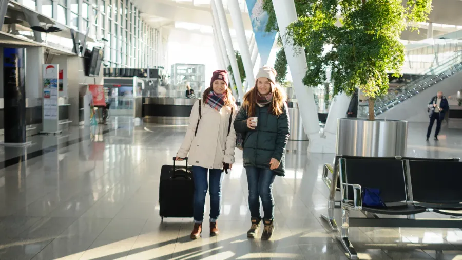 passengers in the airport waiting room