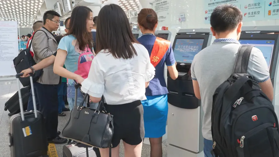 people use self checkin kiosks