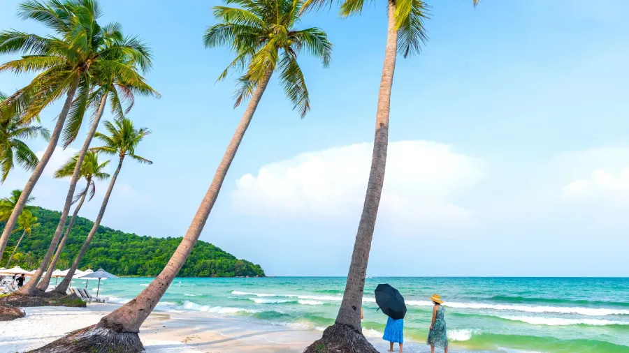 phu quoc vietnam  april 18th 2022 beautiful tropical beach