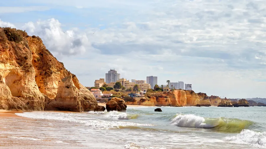 portimao beach in algarve portugal