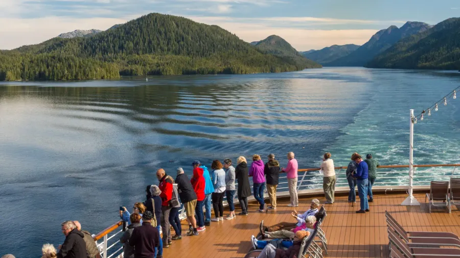 principe channel bc canada  september 13 2018 cruise ship