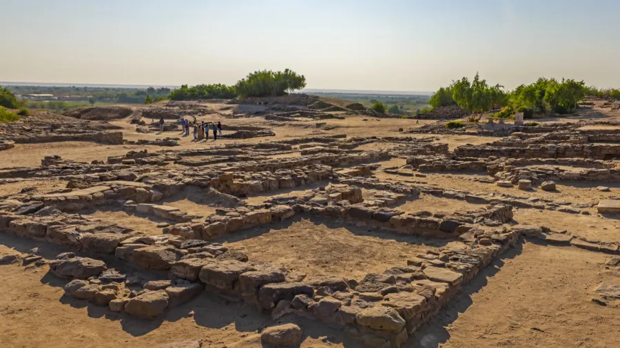 remains of harappan civilization at dholavira gujarat india