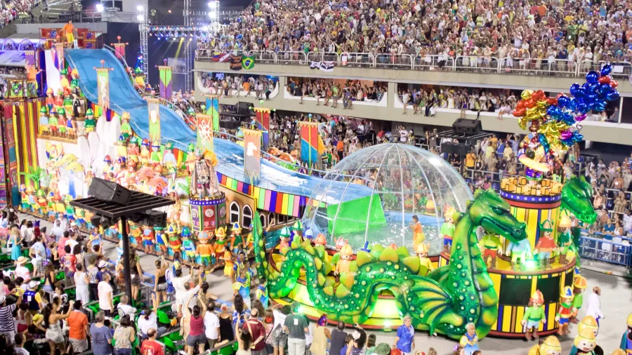 rio de janeiro  february 11 show with decorations on