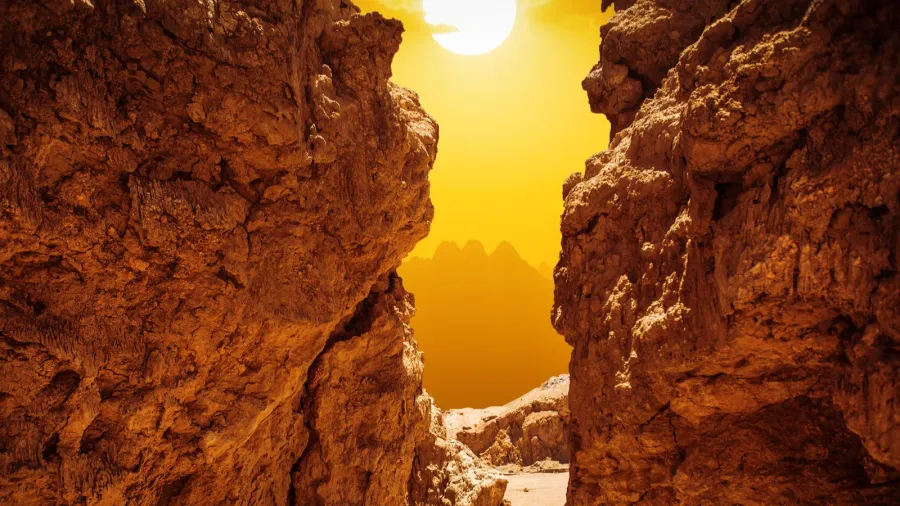 rock formations of the atacama desert