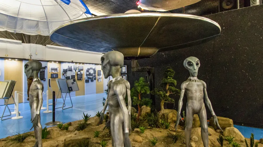 roswell new mexico usa  april 28 2019 extraterrestrial alien