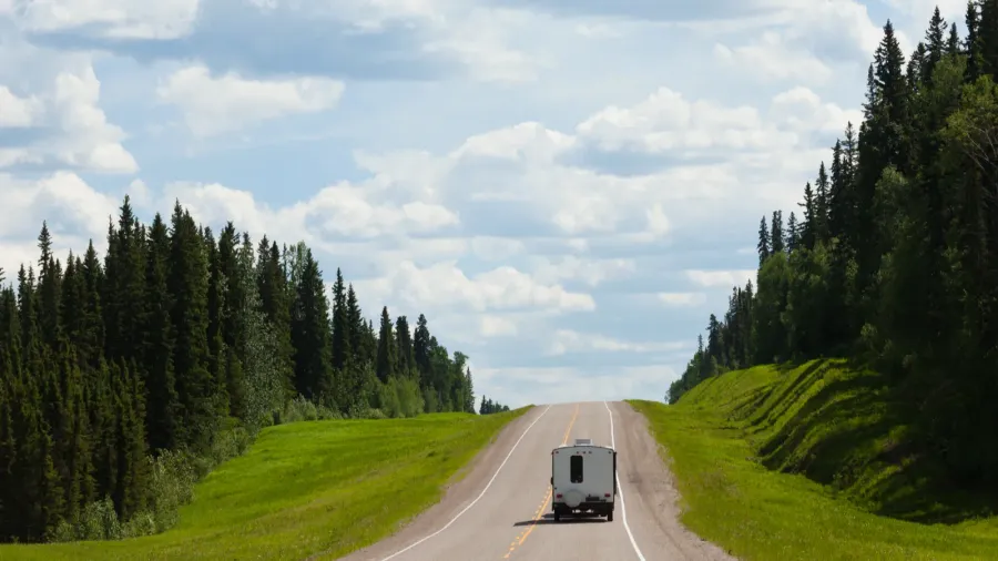 rv drives alcan south fort nelson bc canada